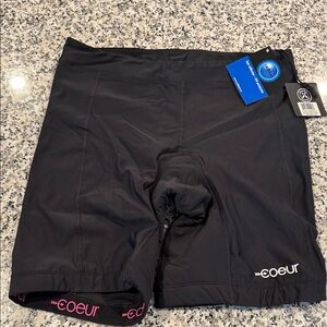 NWT Coeur Black Cycling Shorts - woman’s large